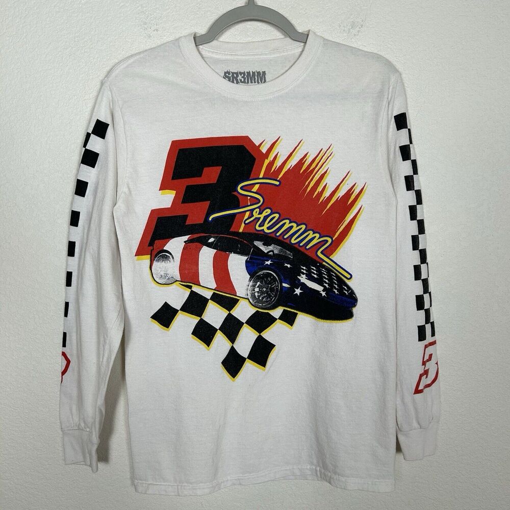 Rae Sremmurd Sr3mm Lambo Racing Long Sleeve t-shirt Men's Sz S